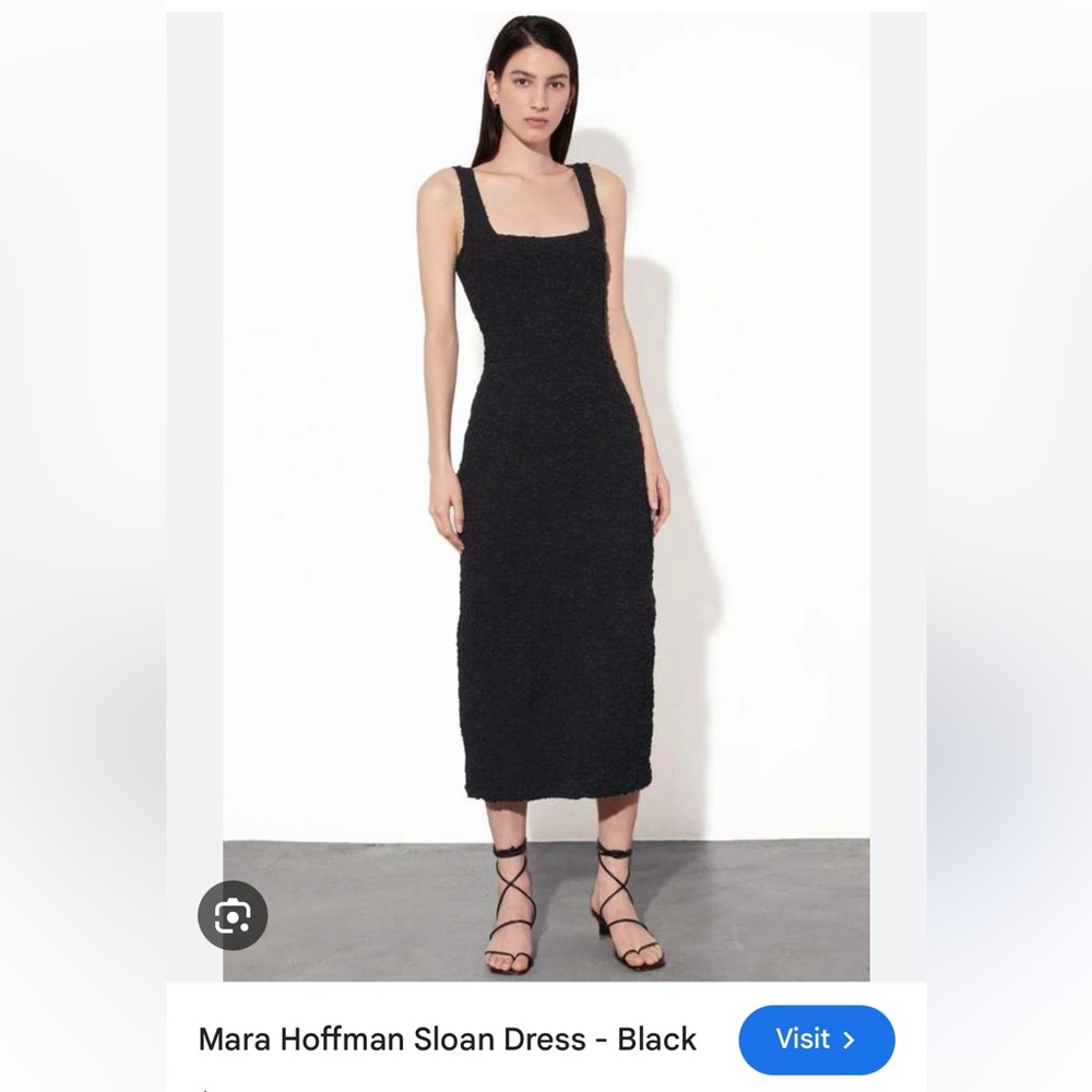 Mara Hoffman Black Sloan Popcorn Dress